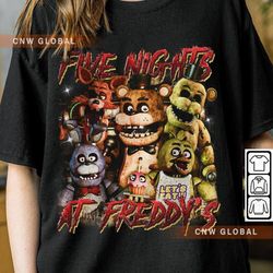 five nights at freddys movie shirt, halloween fnaf vintage 90s y2k graphic tee
