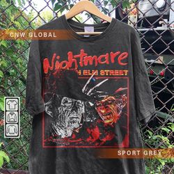 freddy krueger movie shirt, nightmare on elm street halloween vintage 90s y2k sweatshirt