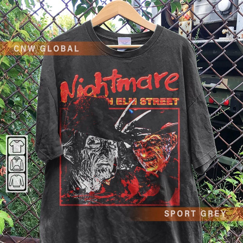 Freddy Krueger Movie Shirt, Nightmare on Elm Street Halloween Vintage 90s Y2K Sweatshirt, Horror Slasher Gift For Fan Bootleg1907VL.jpg