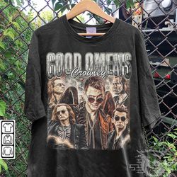 good omens movie shirt, crowley vintage 90s y2k retro style sweatshirt