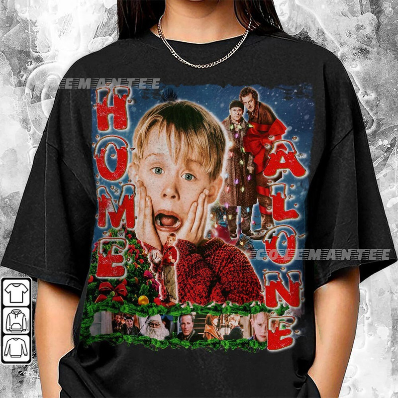Home Alone 90s Shirt, Bootleg Movie Retro Christmas Vintage Y2K Sweatshirt, Kevin McCallister Gift For Family Unisex Hoodie 3110F MLUD.jpg