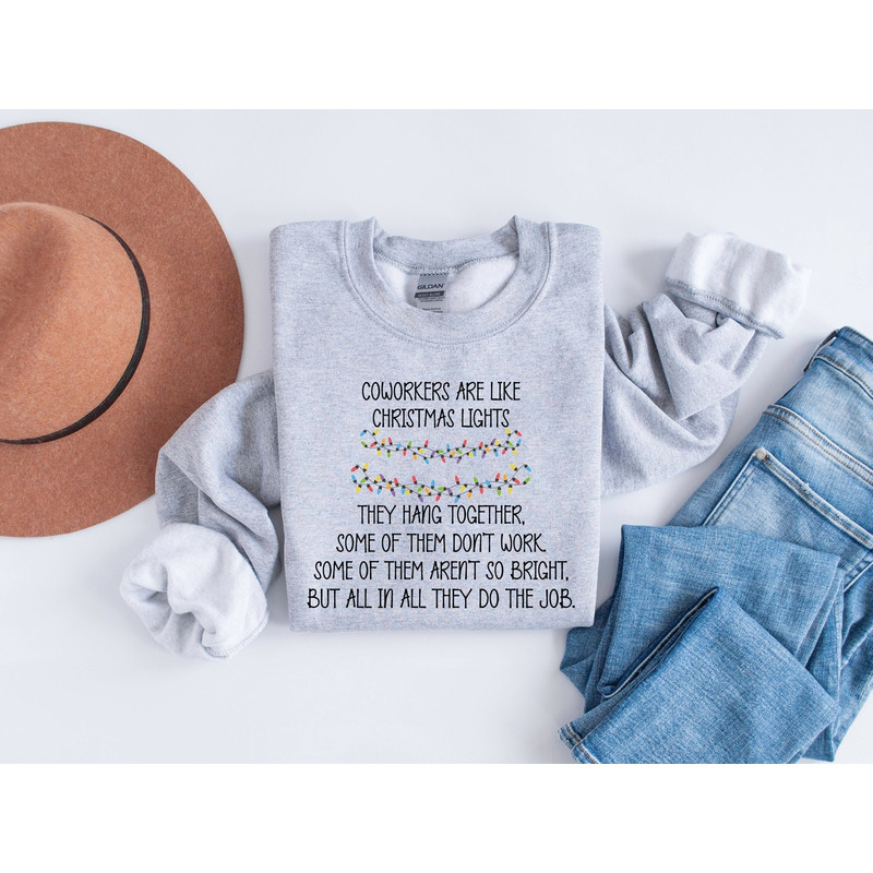 Coworker Christmas Gift, Funny Christmas Sweatshirt, Christmas Lights Shirts, Coworker Holiday Gift, New Year Shirt, Holiday Sweaters, Xmas.jpg