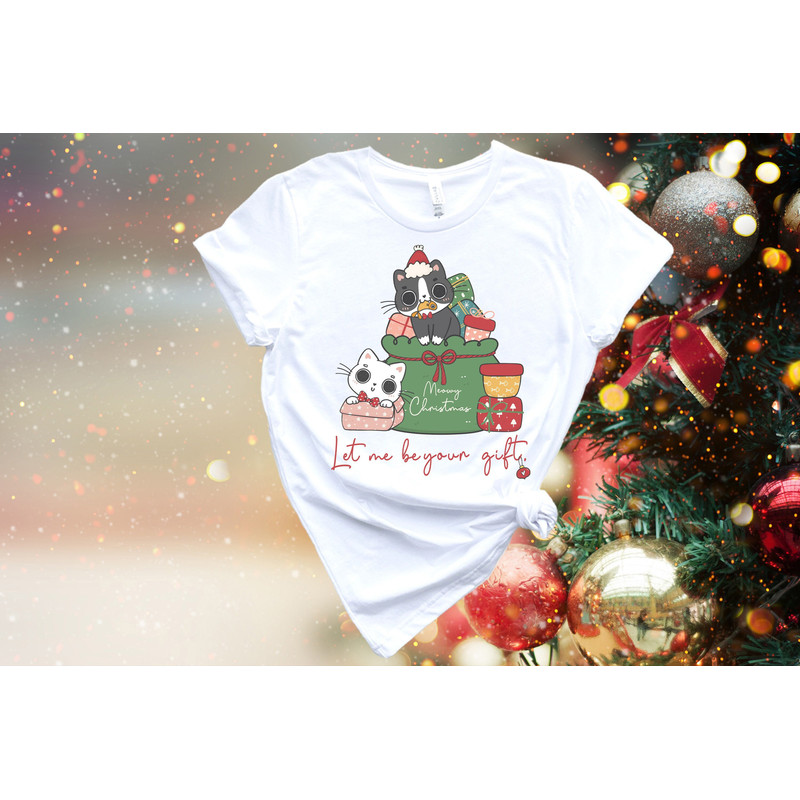 Christmas Cats Sweatshirt, Meowy Christmas Shirt, Christmas Cute Kitten Cats Shirts, Christmas Matching Shirt, Cat Lover Christmas Gift Tees.jpg
