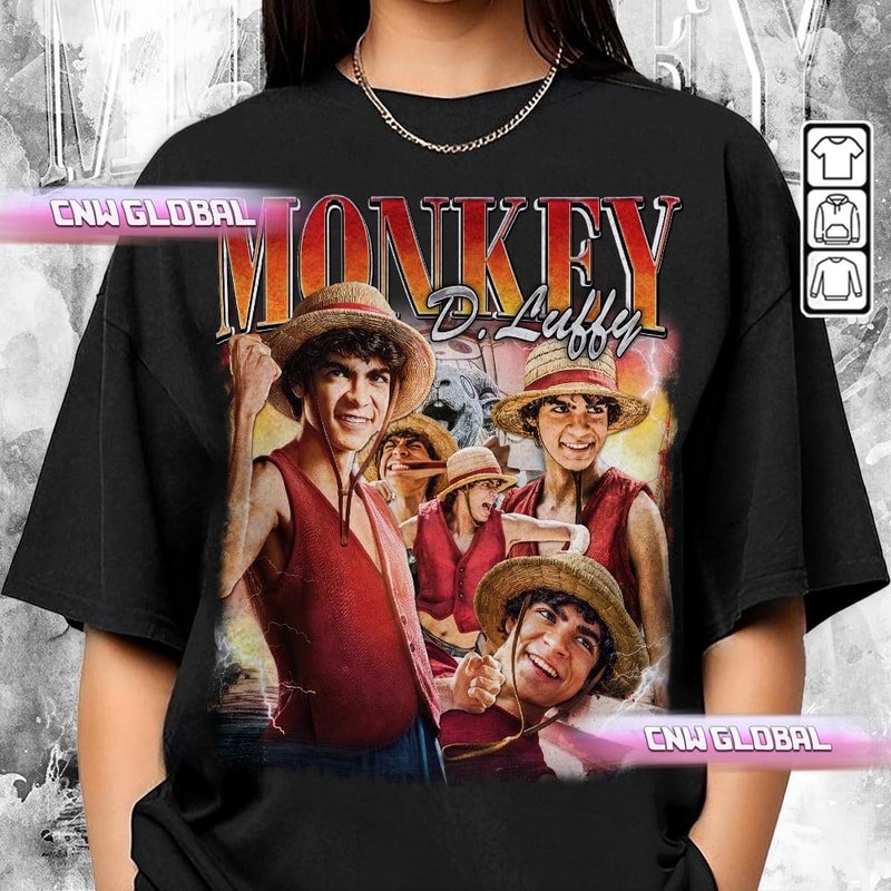 Inaki Godoy Movie Shirt, Bootleg Luffy Straw Hat Master Vintage 90s Y2K Graphic Tee, Gum Pirate King Gift For Fan Hoodie BMO59.jpg