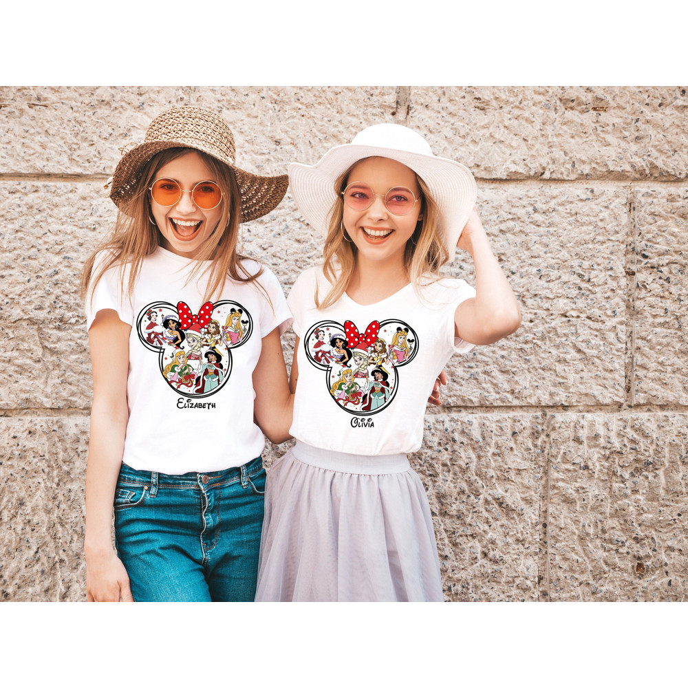 Christmas Princess Shirt, Minnie Christmas Shirt, Disney Girl Shirt, Magic Kingdom Shirt, Elsa Christmas, Belle Christmas, Princess Anna Tee.jpg