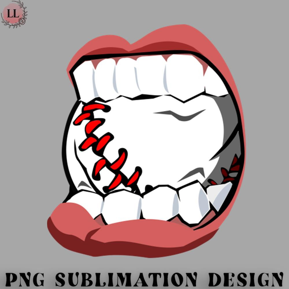 LL0707231454398-Basketball PNG Funny Baseball in Your Mouth - Put down your glove and catch the ball in your mouth.jpg
