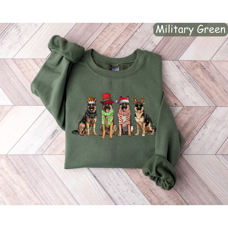 German Shepherd Sweatshirt, Dog Lover Gift, Holiday Sweaters, Christmas German Shepherd Shirt, Christmas Crewneck, Dog Mom Shirt, Xmas Shirt.jpg