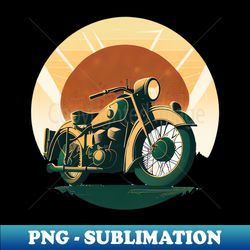 Retro Motorcycle Vintage - Unique Sublimation PNG Download - Perfect for Sublimation Mastery