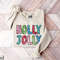 Holly Jolly Sweatshirt, Christmas Shirt For Women, Christmas Gift, Faux Sequin Shirt, Womens Christmas, Holiday Sweaters, Christmas Crewneck.jpg
