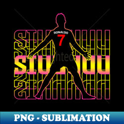 cristiano ronaldo celebration - signature sublimation png file - defying the norms