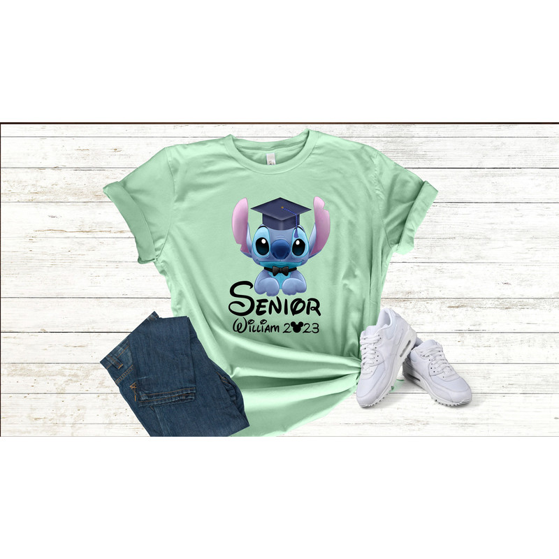 Custom Disney Stitch Graduate 2023 Custom Meme Shirt, Stitch Graduate Party Shirt, Disneyworld Stitch Graduate School Shirts, Gift For Him.jpg