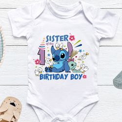 custom stich birthday boy shirt, disney kids cute stich birthday boy shirt, funny birthday stich shirt, animal kingdom s
