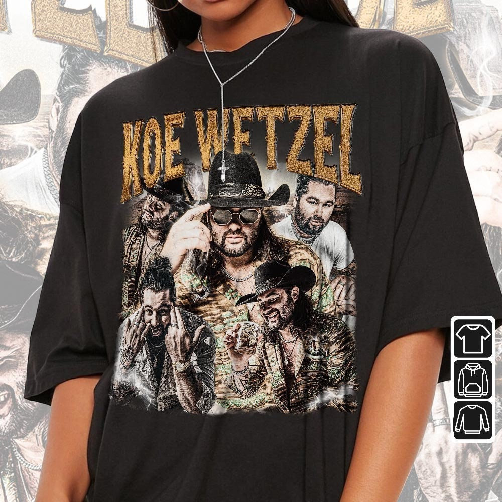 Koe Wetzel Music Shirt, Koe Wetzel 90S Y2K Vintage Retro Bootleg, Koe Wetzel Noise Complaint Album World Tour Ticket 2023 Hoodie Mus0106VL.jpg