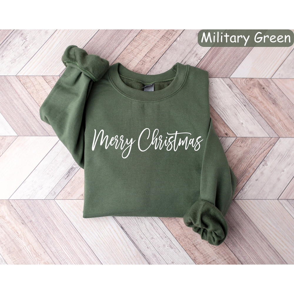 Merry Christmas Sweatshirt, Womens Christmas Shirt, Merry Christmas Crewneck, Christmas Gift, Cute Winter Sweater, Holiday Sweaters, Xmas.jpg