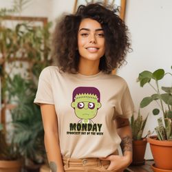 frankenstein halloween monster shirt, funny halloween work tshirt, spooky season shirt, ghost tshirt, scary halloween gi