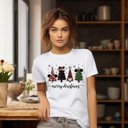 disney christmas tree shirt, mickey ears christmas tree sweatshirt, santa christmas shirt, merry christmas gift shirt, c