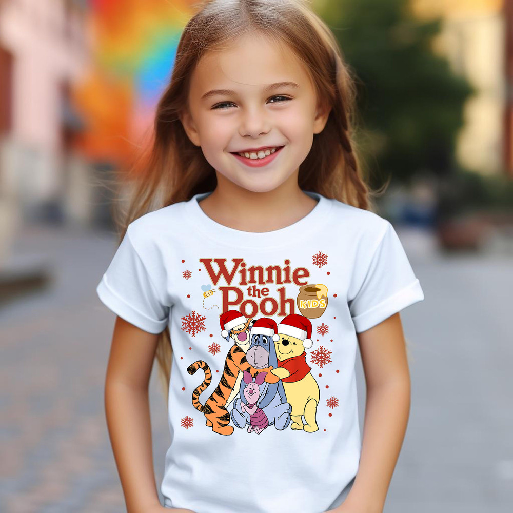 Disney Christmas Winnie The Pooh Shirt, Disney Pooh and Friends Shirt, Tigger Eeyore Piglet Xmas Shirt, Winnie The Pooh Xmas Holiday Shirt 1.jpg