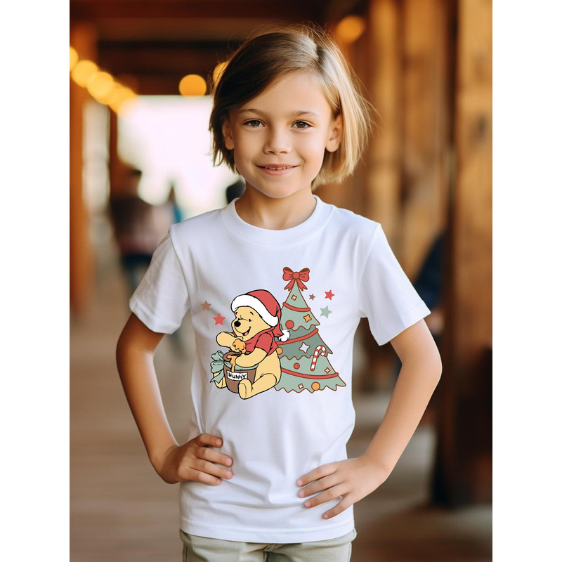 Disney Christmas Winnie The Pooh Shirt, Pooh and Christmas Tree Shirt, Pooh and Friends Shirt, Winnie The Pooh Xmas Holiday, Christmas Gift.jpg
