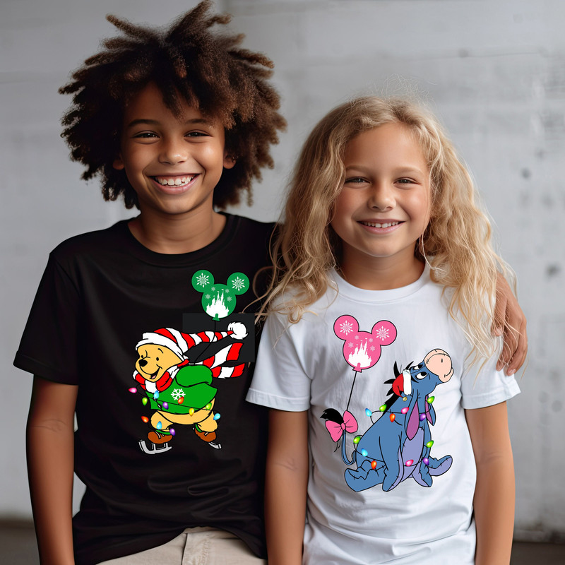 Disney Christmas Winnie The Pooh Shirt, Pooh and Friends Shirt, Tigger Eeyore Shirt, Piglet Rabbit Xmas Shirt, Winnie The Pooh Xmas Holiday.jpg