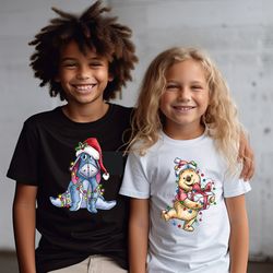 disney christmas winnie the pooh shirt, pooh and friends shirt, tigger eeyore shirt, piglet xmas shirt, winnie the pooh