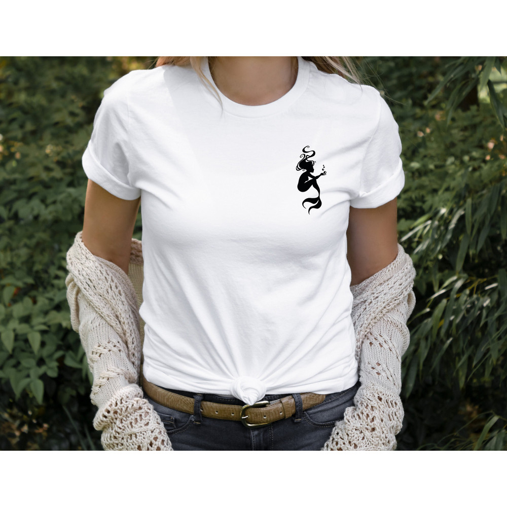 Disney Little Mermaid Pocked Design Shirt, Disneyworld Ariel Mermaid Shirts, Disneyland Queen Ariel Party Shirt, Magic Kingdom Shirt.jpg