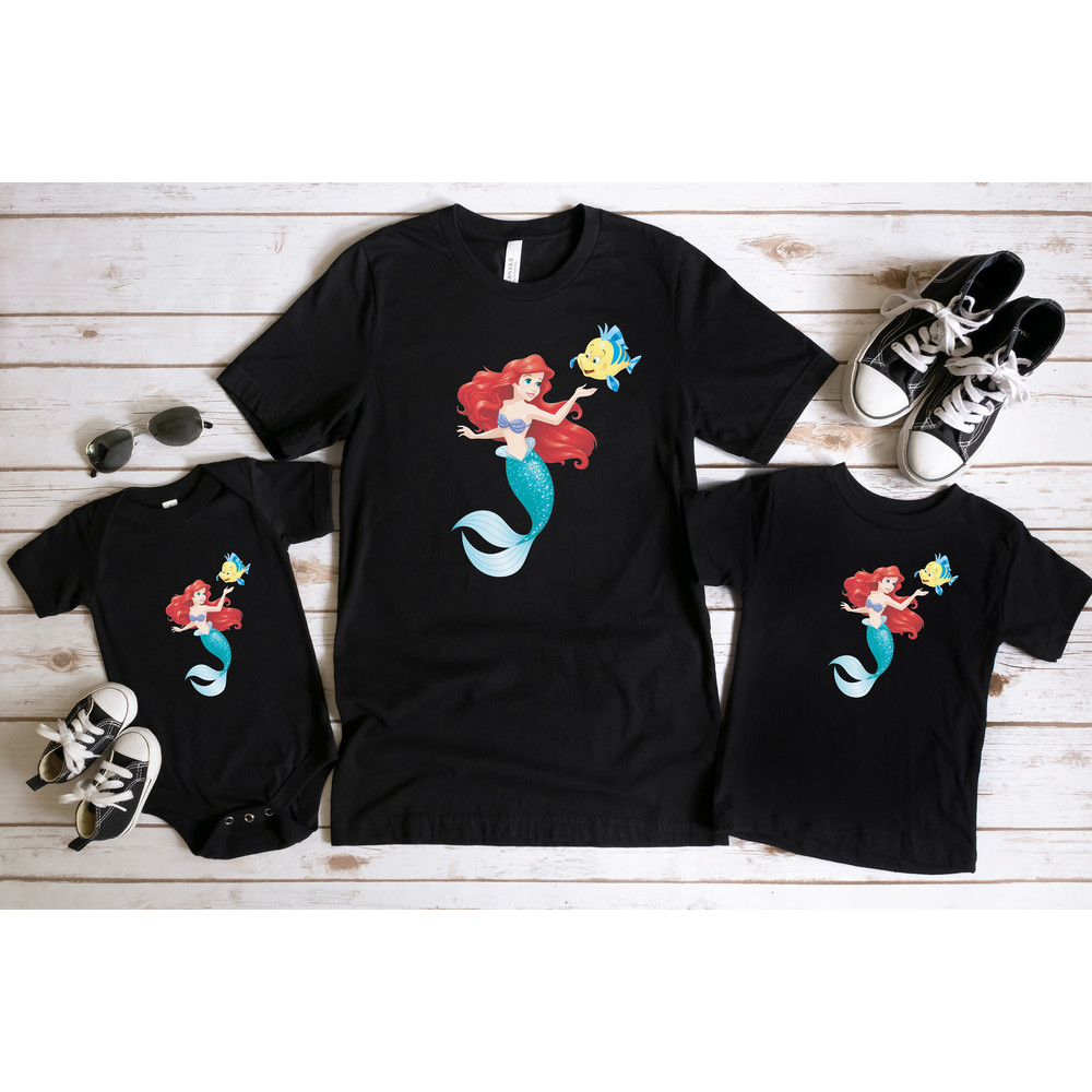 Disney Little Mermaid Shirts, Disneyworld Black Girl Magic Shirts, Disneyland Queen Ariel Mermaid Shirt, Gift For Her, Magic Kingdom Shirt,.jpg