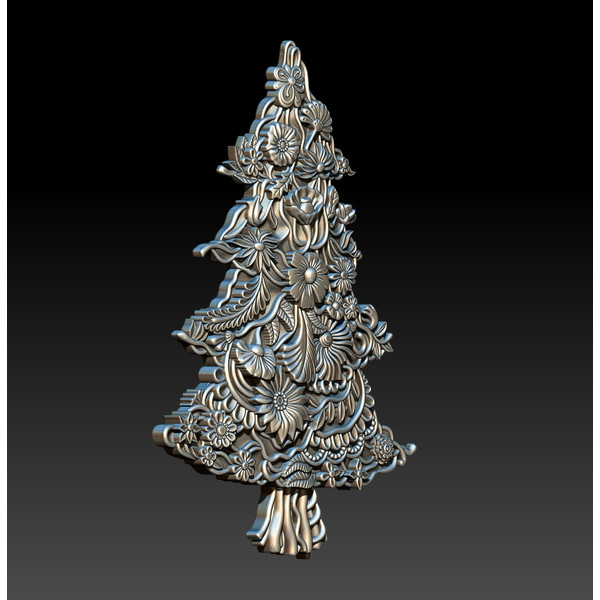 3D STL Model file Festive spruce