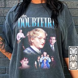 mrs. doubtfire movie shirt, vintage merch y2k mrs. doubtfire tshirt