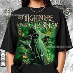 nightmare before christmas oogie boogie 90s shirt, bootleg movie jack skellington y2k sweatshirt