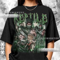 reptile mortal kombat 1 90s shirt, bootleg movie fighting games vintage y2k sweatshirt
