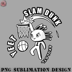 basketball png slam dunk yeet axolotl basketball kids teens sports black white