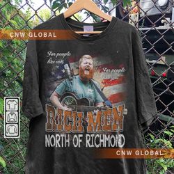 rich men north of richmond music shirt, oliver anthony vintage 90s y2k graphic tee