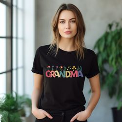 floral grandma shirt, flower nana shirt, granny shirt, grammy shirt, grandmother shirt, mimi shirt, abuela shirt, mother
