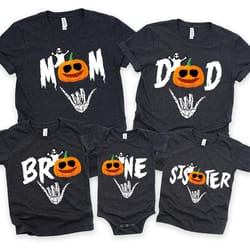 halloween family shirt, matching halloween shirt, mom dad sister brother onesie shirt, gift for family, halloween party,