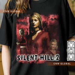 silent hill 2 movie shirt, halloween silent hill remake maria 90s y2k vintage retro
