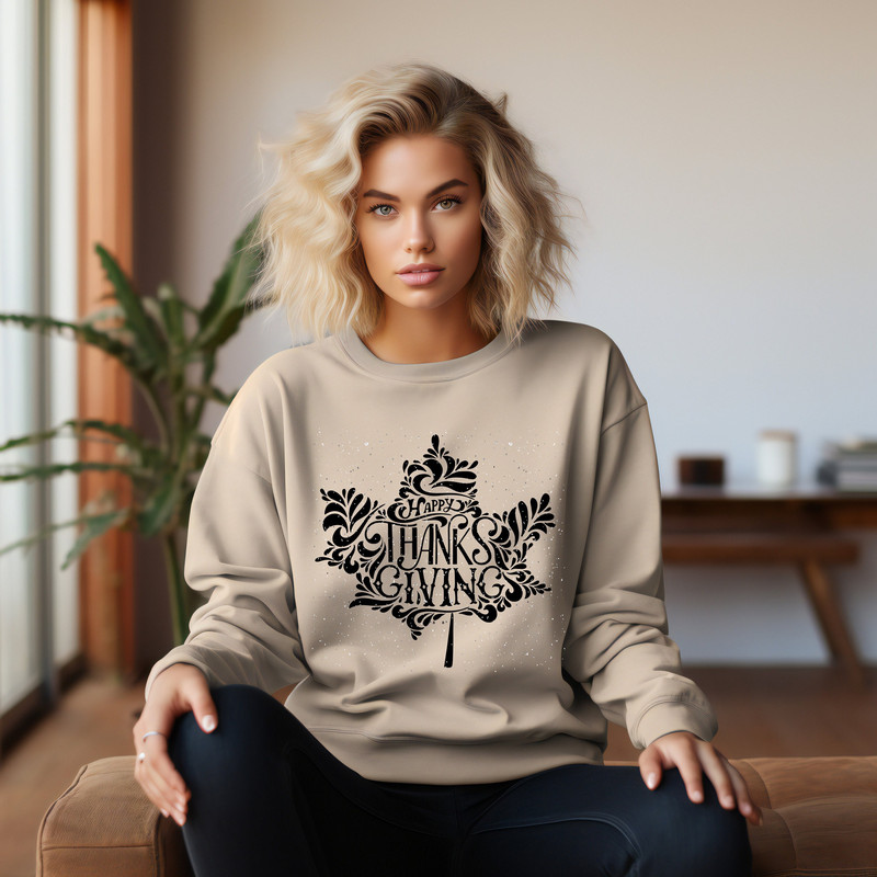 Happy Thanksgiving Shirt, Thanksgiving Gift, Cute Fall Shirt, Fall Gifts for Women, Autumn Leaves Shirt, Turkey Day Shirt, Cute Pumpkin Tee.jpg