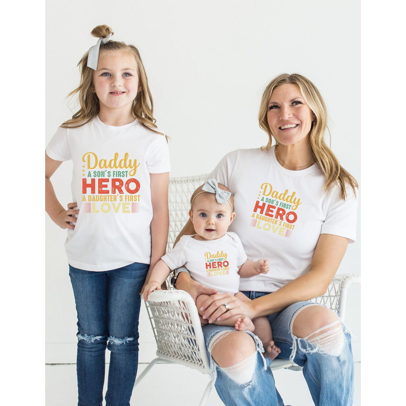 A Mans first Hero - A Daughters First Love, Daddy Shirts , Daddy Shirt, Father's Day Shirt, Best Dad, Gift for Dad, 18th Day 2023, Superhero.jpg