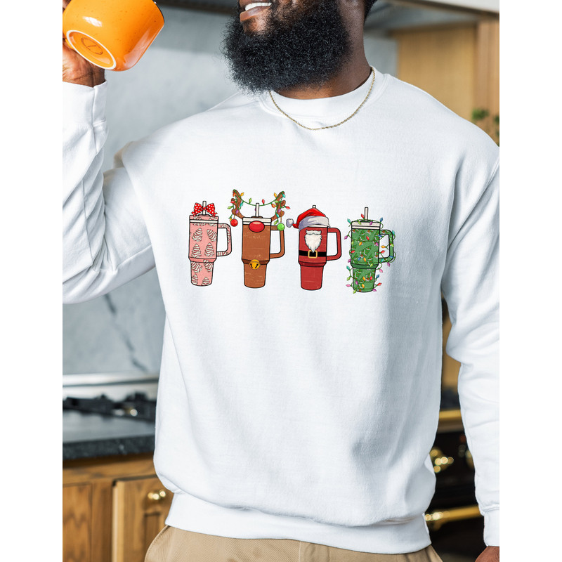 Christmas Coffee Hoodie , Christmas Sweatshirt, Christmas Shirt, Coffee Lover Gift Worker Winter Christmas Snowman Latte Coffee Lover Sweat.jpg