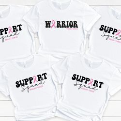 breast cancer support squad shirt , cancer awareness shirt , breast cancer shirt , warrior tee, cancer fighter support t