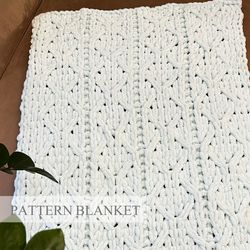 Alize Puffy Blanket Pattern, Finger knit blanket pattern, Do it yourself, Loop yarn pattern, Blanket knitting pattern,