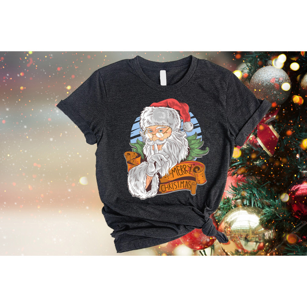 Merry Christmas Santa Sweatshirt, Santa T-shirts, Christmas Holiday Family T-shirts, Cute Christmas Tees, Christmas Tees , Christmas Gift.jpg