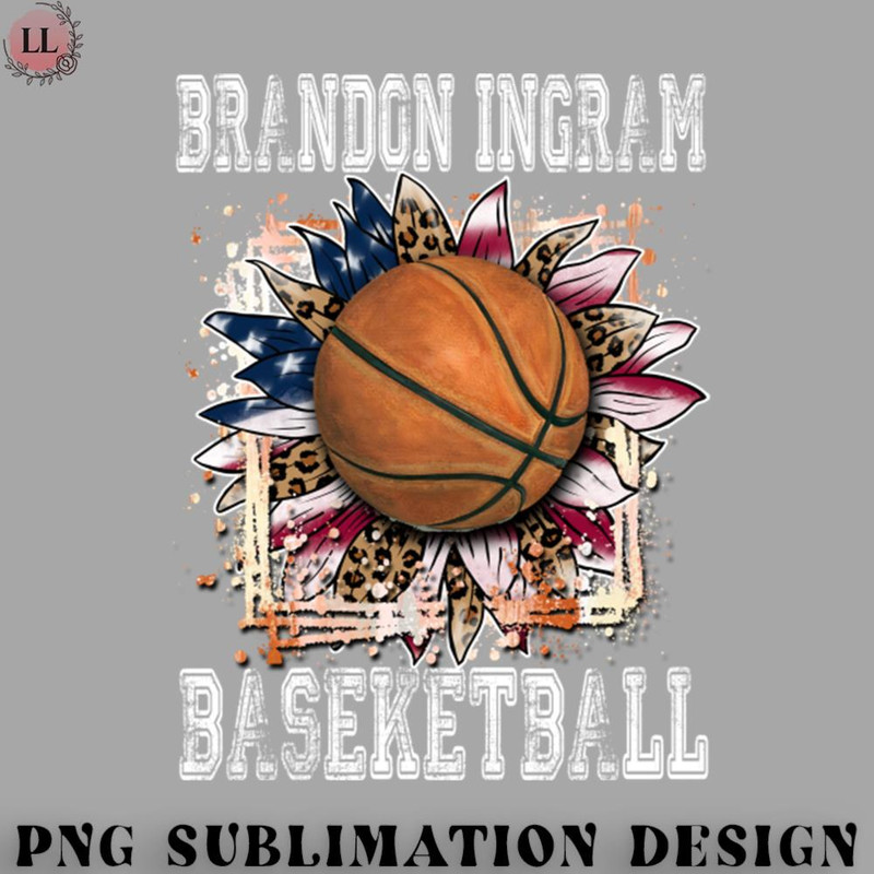KL070723145641-Basketball PNG Graphic Aesthetic Ingram Name Flowers Basketball Artwork.jpg