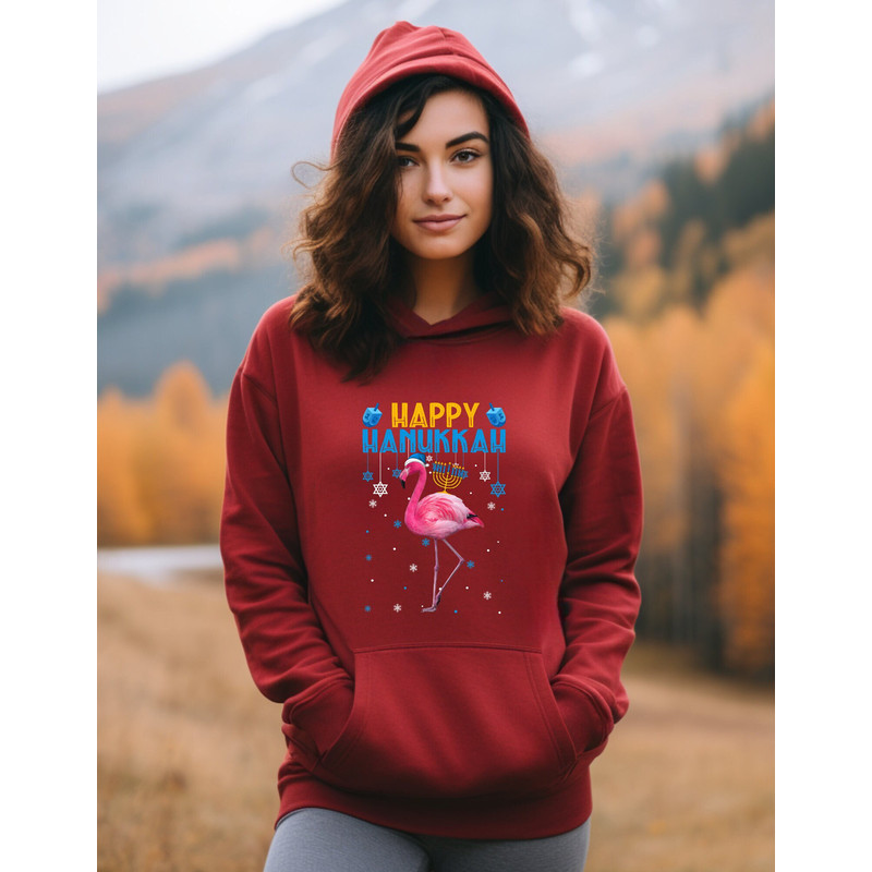 Happy Hanukkah Sweat, Happy Hanukkah Hoodie, Dreidel Graphic, Kids Hanukkah Sweater, Candle Lights Family Sweats, Chanukah Holiday Gift.jpg