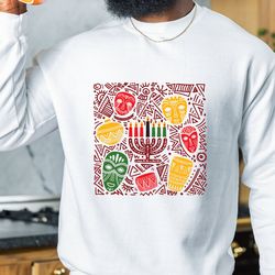 happy kwanzaa sweat, african family hoodie, kwanzaa african culture sweat, kwanzaa gift, happy kwanzaa sweat, black his
