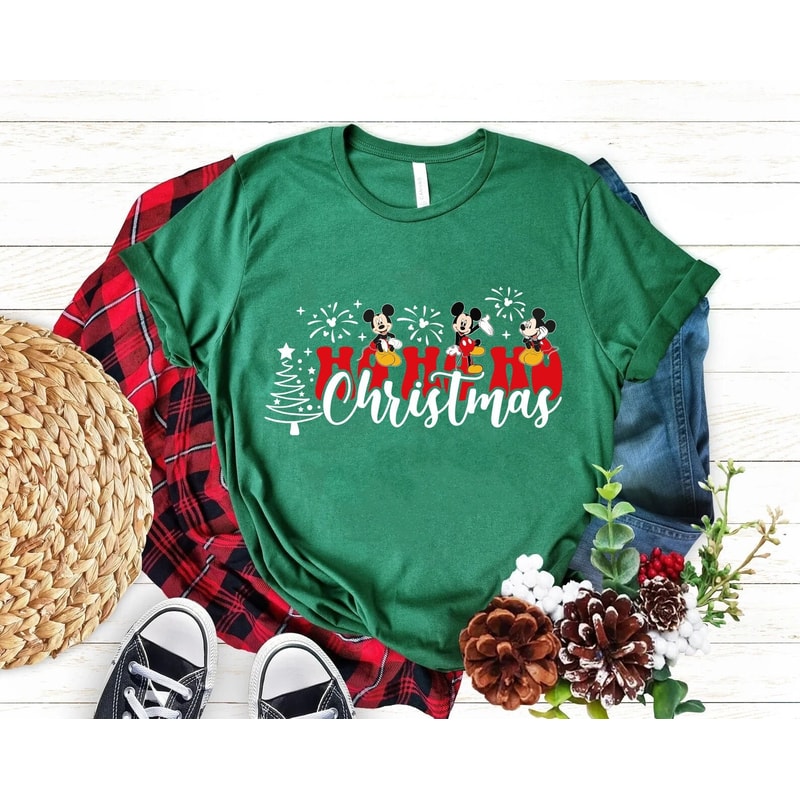 Disney Christmas Mickey Ho Ho Ho Shirt, Mickey and Minnie christmas shirt, Disney Winter Shirt, Christmas shirt, Xmas Disney shirt.jpg