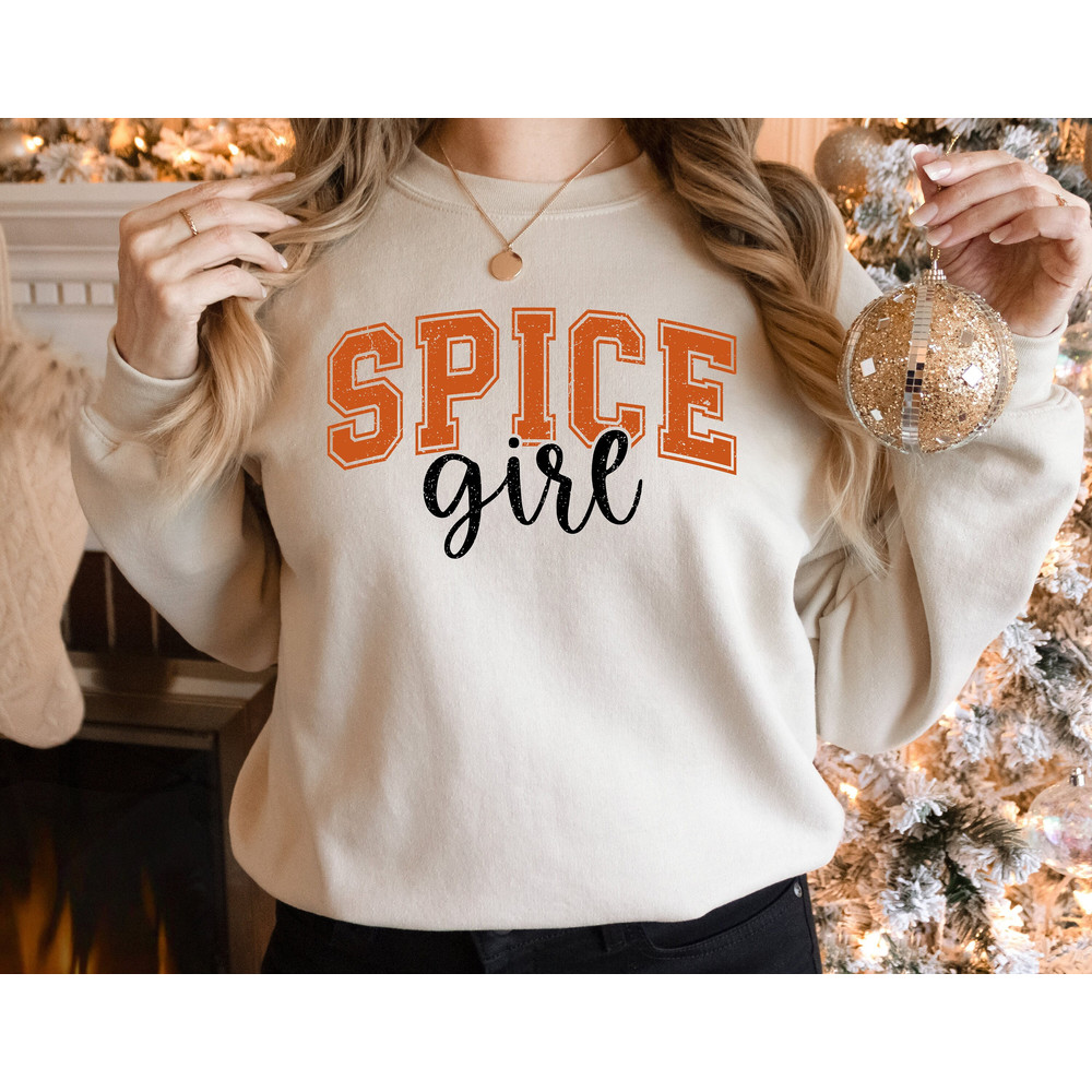Spice Girl Fall Sweatshirt, Spice Girl Thanksgiving Shirt, Fall Pumpkin Shirt, Family Thanksgiving, Pumpkin Spice Tee, Fall Shirt for Women.jpg