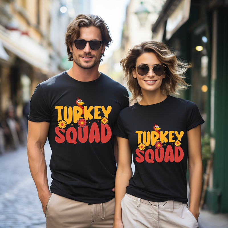 Turkey Squad Shirt, Turkey Squad Sweatshirt, Turkey Crew Shirt, Thanksgiving Family Shirt, Thanksgiving Sweatshirt, Family Matching Shirt.jpg