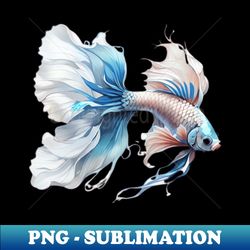hand drawn Siamese Fighting Fish - PNG Transparent Sublimation File - Stunning Sublimation Graphics