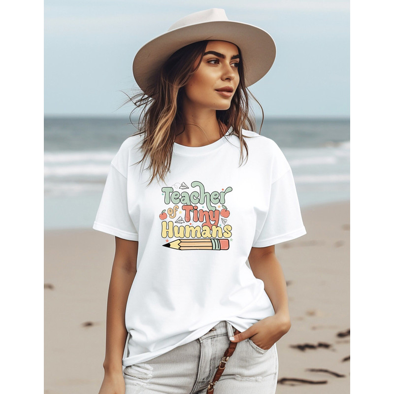 Tiny Human Tamer, Teacher Shirt, Teacher Gifts, Preschool Teacher Gift, Gift For Teacher, I Teach Tiny Humans, Teacher Group Shirts.jpg