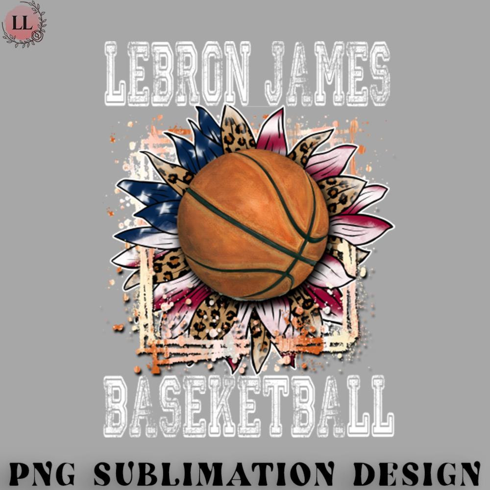 KL070723145645-Basketball PNG Graphic Aesthetic James Name Flowers Basketball Artwork.jpg